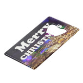 メリークリスマスと新年のあいさつ クレジットカード栓抜き (正面アングル)