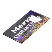 メリークリスマスと新年のあいさつ クレジットカード栓抜き (裏面アングル)