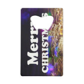 メリークリスマスと新年のあいさつ クレジットカード栓抜き (裏面)