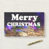 メリークリスマスと新年のあいさつ ポストイット (デスク)
