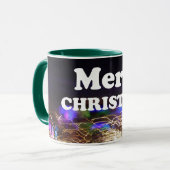 メリークリスマスと新年のあいさつ マグカップ (正面左)