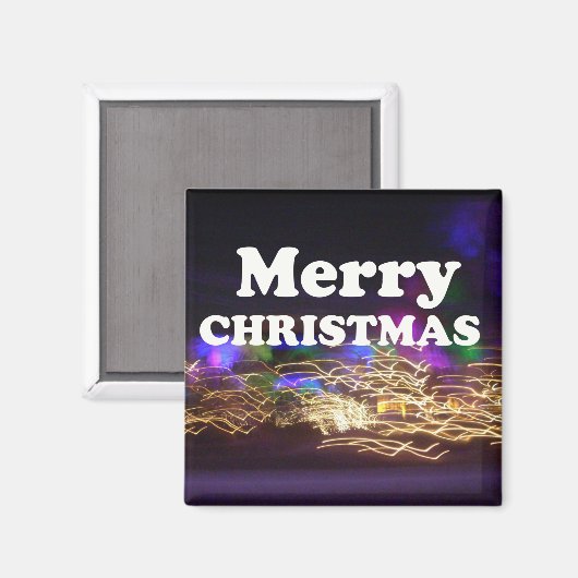 メリークリスマスと新年のあいさつ マグネット (正面/裏面)