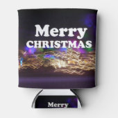 メリークリスマスと新年のあいさつ 缶クーラー (正面)