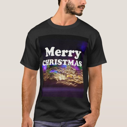 メリークリスマスと新年のあいさつ Tシャツ (正面)