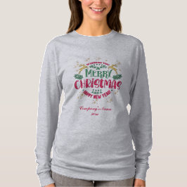 メリークリスマスと新年のあけましておめでとうございます Tシャツ