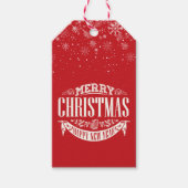 メリークリスマスと新年のお祝い ギフトタグ (正面)