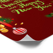 メリークリスマスと新年のポスター ポスター (角)