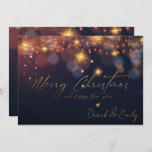 メリークリスマスと新年の台本ハッピーホリデー (正面/裏面)