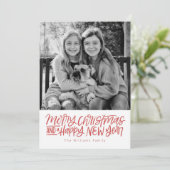 メリークリスマスと新年の手紙 シーズンカード (スタンド正面)