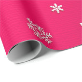 メリークリスマスと新年の白い雪 ラッピングペーパー (ロールコーナー)