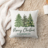 メリークリスマスと木 | クリスマス クッション (ブランケット)