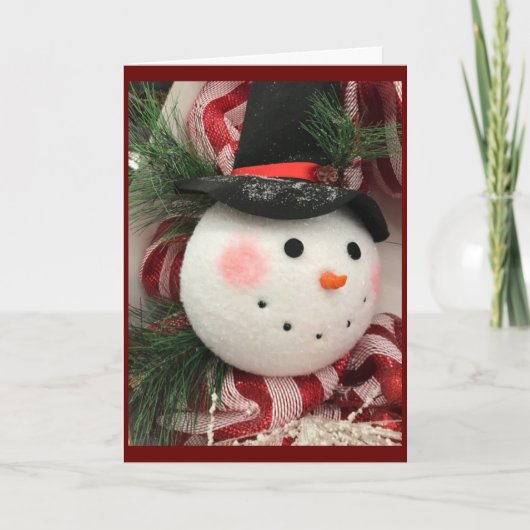 「メリークリスマスと本当に嬉しい新年」 カード (正面)