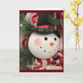 「メリークリスマスと本当に嬉しい新年」 カード (黄色い花)