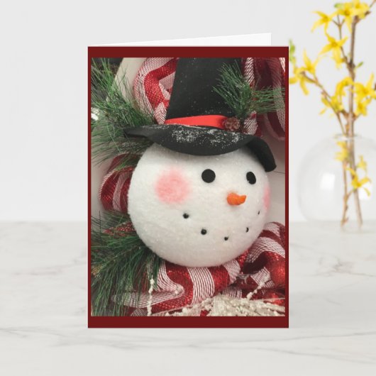 「メリークリスマスと本当に嬉しい新年」 カード (黄色い花)