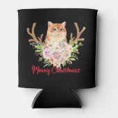 メリークリスマスと猫 缶クーラー (正面)