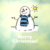 メリークリスマスと雪だるま ウィンドウサイン (シート3)