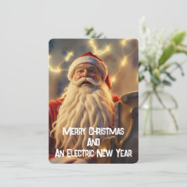 メリークリスマスと電気新年 シーズンカード