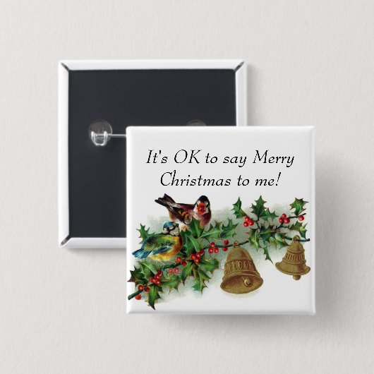 「メリークリスマスなんて言ってもいいわ」ボタン 缶バッジ (正面&裏面)