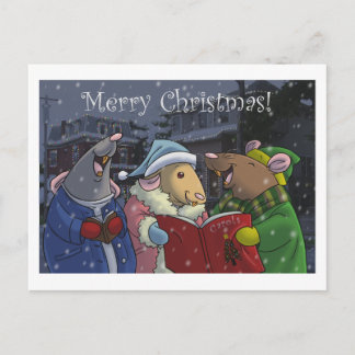 メリークリスマスねずみ葉書 ポストカード