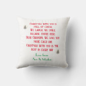 メリークリスマスのおじいちゃんカスタマイズは、おじいさんのために。 クッション (裏面)