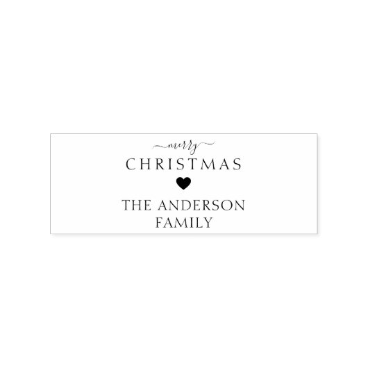 メリークリスマスのお客様固有のゴム印 ラバースタンプ (インプリント)