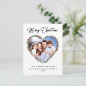 メリークリスマスのお客様専用のフォトホリデーH シーズンポストカード (スタンド正面)