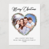 メリークリスマスのお客様専用のフォトホリデーH シーズンポストカード (正面)