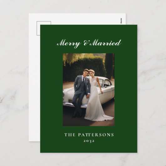 メリークリスマスのお客様専用フォトフェイエルタグ シーズンポストカード (正面/裏面)