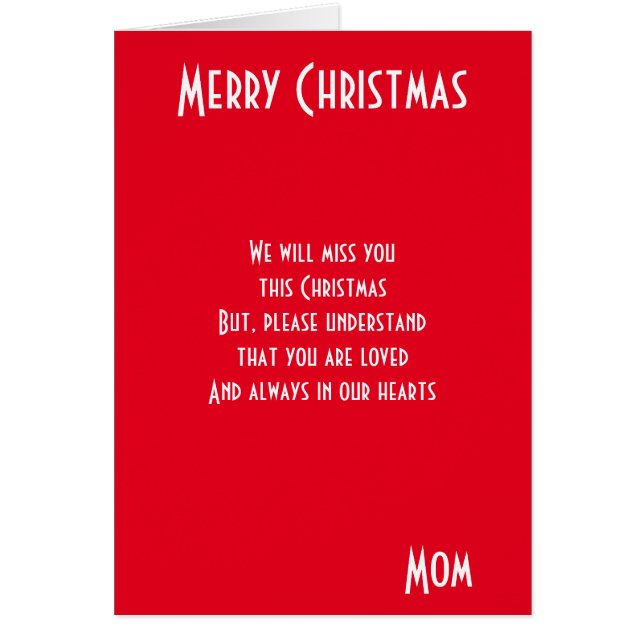 メリークリスマスのお母さん (正面)