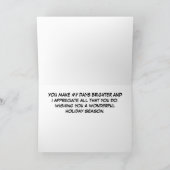 メリークリスマスのお気に入りのなナース シーズンカード (内部)