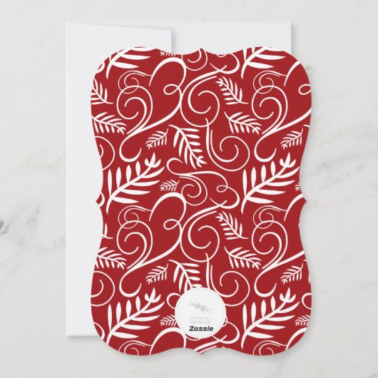 メリークリスマスのお祝いの群葉の休日の写真カード シーズンカード (裏面)