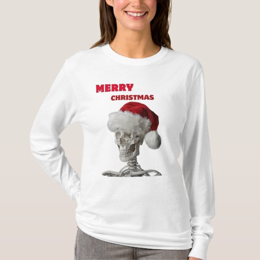 メリークリスマスのお祝いデザイン Tシャツ (正面)