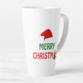 メリークリスマスのお祭りギフトデザイン カフェラテマグ (右アングル)