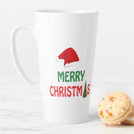 メリークリスマスのお祭りギフトデザイン カフェラテマグ