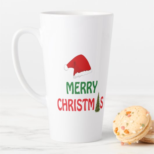 メリークリスマスのお祭りギフトデザイン カフェラテマグ (インサイチュ)