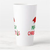 メリークリスマスのお祭りギフトデザイン カフェラテマグ (正面)