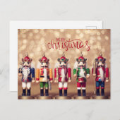 メリークリスマスのくるみカラフルクラッカー シーズンポストカード (正面/裏面)