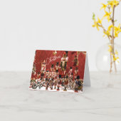 メリークリスマスのくるみ割り カード (黄色い花)