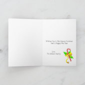 メリークリスマスのはっか菓子カード シーズンカード (内部)