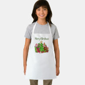 メリークリスマスのまわりにのプレゼント エプロン (インサイチュ)