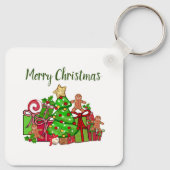 メリークリスマスのまわりにのプレゼント キーホルダー (裏面)
