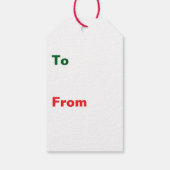 メリークリスマスのまわりにのプレゼント ギフトタグ (裏面)