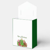 メリークリスマスのまわりにのプレゼント フェイバーボックス (オープン)