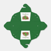 メリークリスマスのまわりにのプレゼント フェイバーボックス (折り畳みなし)