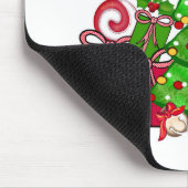 メリークリスマスのまわりにのプレゼント マウスパッド (コーナー)