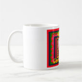 メリークリスマスのまわりに世の中は嬉しい コーヒーマグカップ (左)