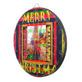 メリークリスマスのまわりに世の中は嬉しい ダーツボード (正面右)