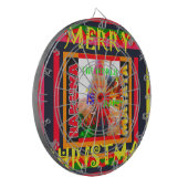 メリークリスマスのまわりに世の中は嬉しい ダーツボード (正面左)