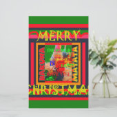 メリークリスマスのまわりに世の中は嬉しい 便箋 (スタンド正面)