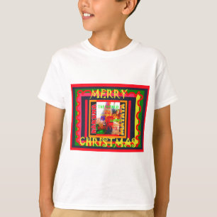メリークリスマスのまわりに世の中は嬉しい Tシャツ
